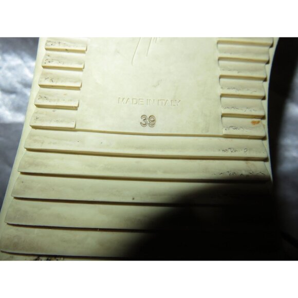 Giuseppe Zanotti Python Embossed Italian Leather Devon Skate Shoes Sneakers 9 39 - Picture 10 of 10